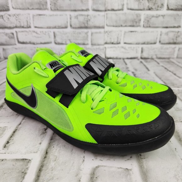 Nike Zoom Rival SD 2 Men's Sz 10.5 Green Black Discus Throwing Track Field Shoes - Picture 1 of 10
